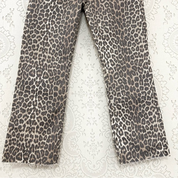 Joe's Jeans Women's The Callie High-Waist Crop Bootcut Pants Amur Leopard Print - Picture 10 of 12